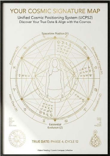 Custom Cosmic Signature Map Poster